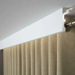 PROVISTON | Vorhangleiste "RM026T" | 41 X 100 X 2000 Mm | Weiß | Stuckleiste | Lichtleiste | Modern -Profistuck Verkäufe QL026T 3 1280x1280