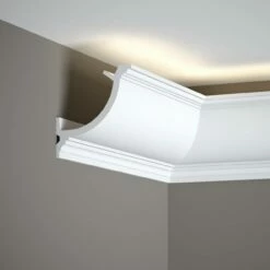 PROVISTON | Vorhangleiste "RM027" | 110 X 110 X 2000 Mm | Weiß | Stuckleiste | LED Lichtleiste 9 PROVISTON | Vorhangleiste "RM027" | 110 X 110 X 2000 Mm | Weiß | Stuckleiste | LED Lichtleiste -Profistuck Verkäufe QL027 3 1280x1280