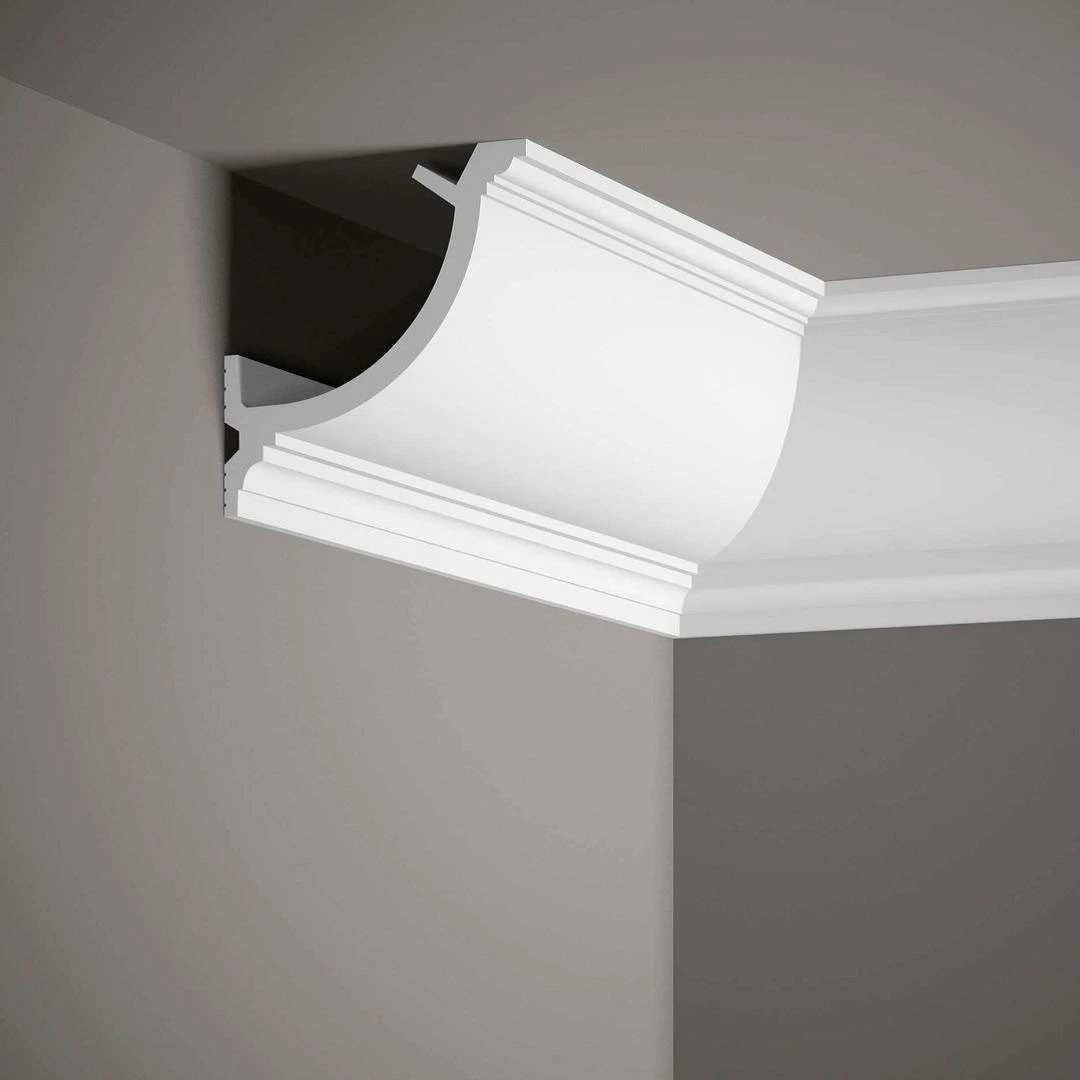 PROVISTON | Vorhangleiste "RM027" | 110 X 110 X 2000 Mm | Weiß | Stuckleiste | LED Lichtleiste 7 PROVISTON | Vorhangleiste "RM027" | 110 X 110 X 2000 Mm | Weiß | Stuckleiste | LED Lichtleiste – Bild 5