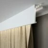 PROVISTON | Vorhangleiste "RM035T" | 40 X 120 X 2000 Mm | Weiß | Stuckleiste | Lichtleiste | Modern -Profistuck Verkäufe QL035T 1 1280x1280
