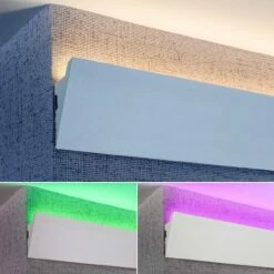 PROVISTON Licht Stuckleiste Kunststoff Weiß | 38 X 70 X 2000 Mm Moderne Lichtleiste Für Die Decke 16 PROVISTON Licht Stuckleiste Kunststoff Weiß | 38 X 70 X 2000 Mm Moderne Lichtleiste Für Die Decke -Profistuck Verkäufe Stuckleiste 365 5 1280x1280