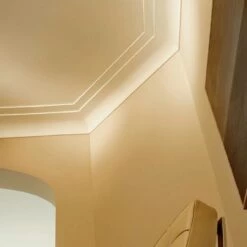 NMC Stuckleiste "Girona" | WT22 WALLSTYL® Deckenleiste | 225 X 100 X 2000 Mm | Polystyrol | Weiß -Profistuck Verkäufe WALLSTYL WT22 3 1280x1280