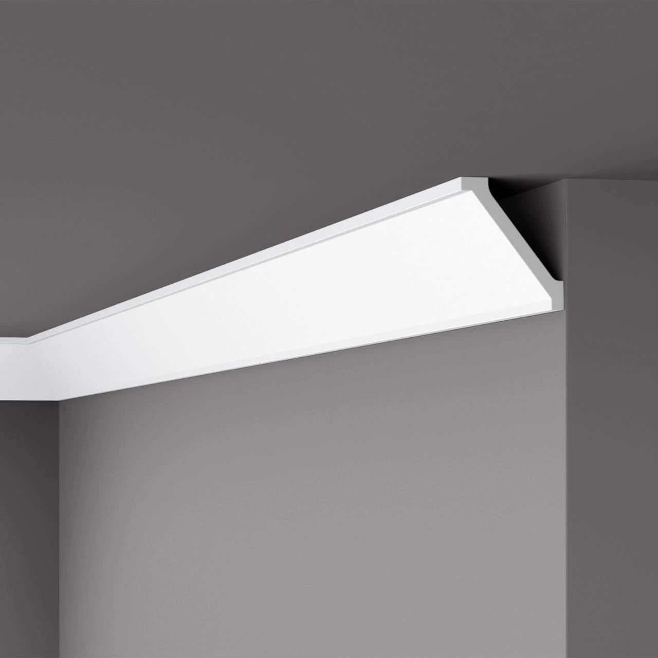 NMC Stuckleiste "Genua" | WT2 WALLSTYL® Deckenleiste | 90 X 75 X 2000 Mm | Polystyrol | Weiß 3 NMC Stuckleiste "Genua" | WT2 WALLSTYL® Deckenleiste | 90 X 75 X 2000 Mm | Polystyrol | Weiß