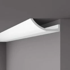 NMC Stuckleiste "Florenz" | WT4 WALLSTYL® Deckenleiste | 180 X 70 X 2000 Mm | Polystyrol | Weiß