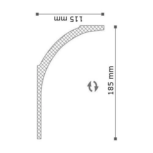 NMC | Innenwinkel "Smolensk" | Polyurethan | 185 X 115 X 200 Mm | Weiß | Stuckleisten Winkel 5 NMC | Innenwinkel "Smolensk" | Polyurethan | 185 X 115 X 200 Mm | Weiß | Stuckleisten Winkel – Bild 3