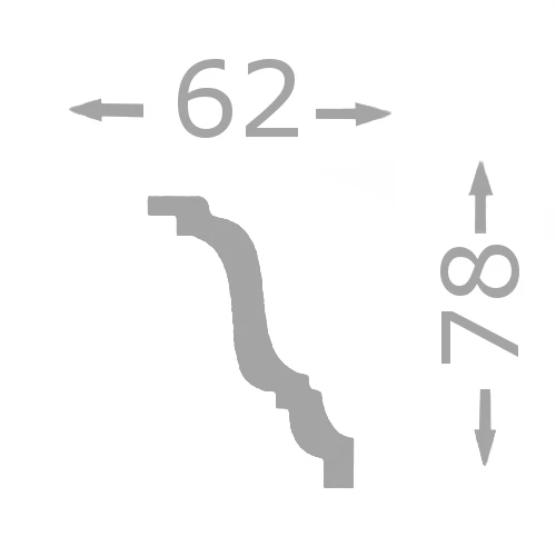 Wiesemann Stuckleiste Ambelia 20 Polystyrol 62 X 78 X 2000 Mm Deckenleiste Weiß 4 Wiesemann Stuckleiste Ambelia 20 Polystyrol 62 X 78 X 2000 Mm Deckenleiste Weiß – Bild 2