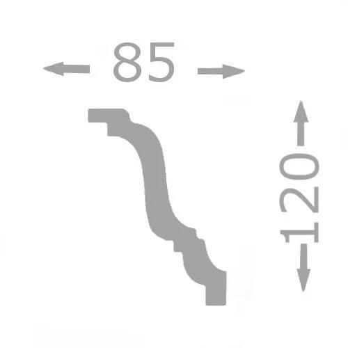 Wiesemann Stuckleiste Ambelia 21 Polystyrol 85 X 120 X 2000 Mm Deckenleiste Weiß 4 Wiesemann Stuckleiste Ambelia 21 Polystyrol 85 X 120 X 2000 Mm Deckenleiste Weiß – Bild 2
