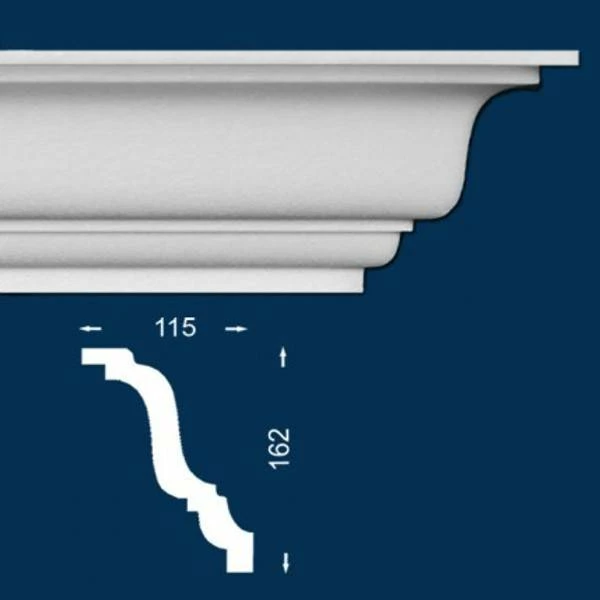 Wiesemann | Innenwinkel "Ambelia 23" | Polystyrol | 162 X 115 X 200 Mm | Weiß | Stuckleisten Winkel 5 Wiesemann | Innenwinkel "Ambelia 23" | Polystyrol | 162 X 115 X 200 Mm | Weiß | Stuckleisten Winkel – Bild 3