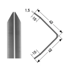 Auer | Bau- & Montageprofile Gomera | 40 X 40 Mm | Eckschutzwinkel Dreifach Gekantet | Aluminium 9 Auer | Bau- & Montageprofile Gomera | 40 X 40 Mm | Eckschutzwinkel Dreifach Gekantet | Aluminium -Profistuck Verkäufe auer0210 1 5 9 1280x1280