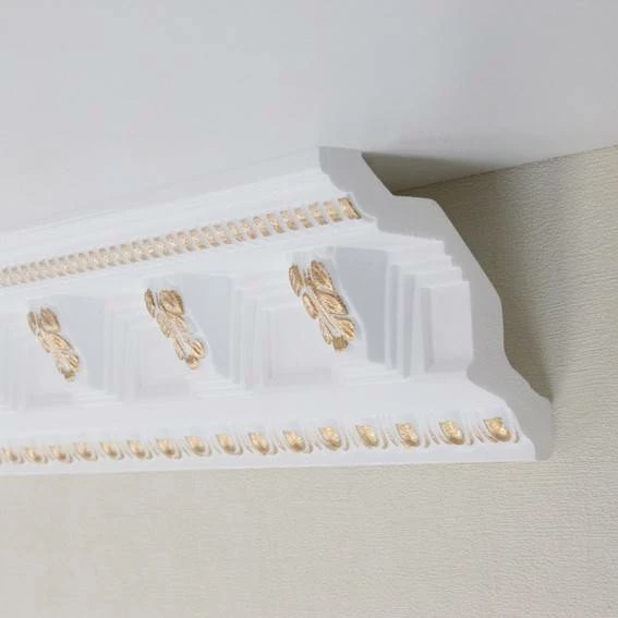 Marbet | Stuckleiste "B-22" GOLD | Styropor Deckenleiste | 96 X 98 X 2000 Mm | Polystyrol Leiste 8 Marbet | Stuckleiste "B-22" GOLD | Styropor Deckenleiste | 96 X 98 X 2000 Mm | Polystyrol Leiste – Bild 6