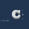 Wiesemann | Deko Buchstabe "C" | Polystyrol | Höhe: 250 Mm | Styropor Buchstabe | 3D Buchstabe -Profistuck Verkäufe b3d800c ps buchstabe 1280x1280