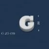 Wiesemann | Deko Buchstabe "G" | Polystyrol | Höhe: 250 Mm | Styropor Buchstabe | 3D Buchstabe