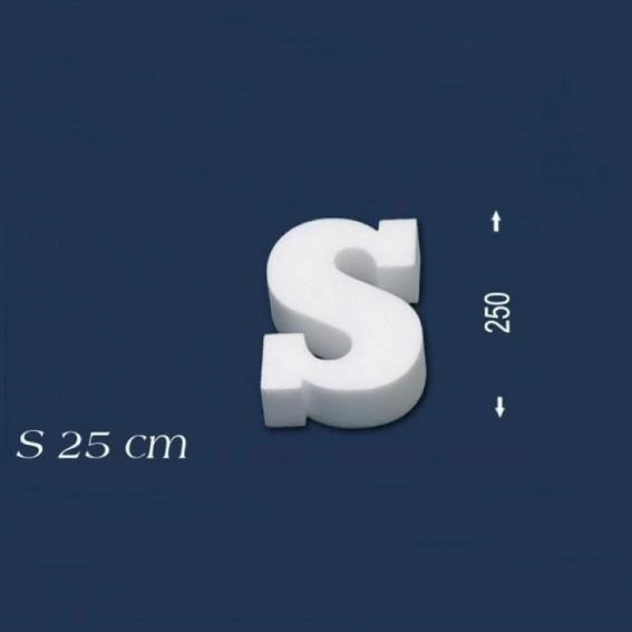 Wiesemann | Deko Buchstabe "S" | Polystyrol | Höhe: 250 Mm | Styropor Buchstabe | 3D Buchstabe 3 Wiesemann | Deko Buchstabe "S" | Polystyrol | Höhe: 250 Mm | Styropor Buchstabe | 3D Buchstabe