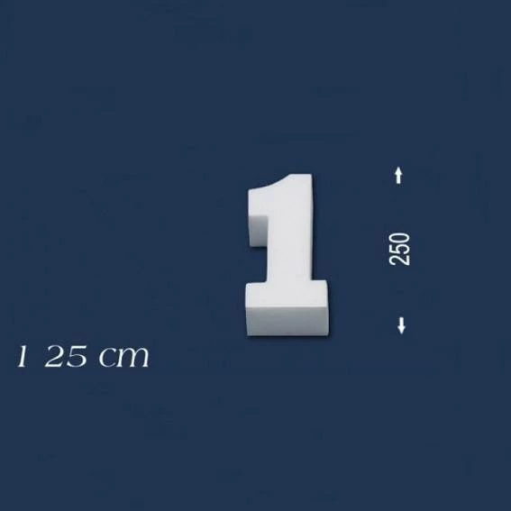 Wiesemann | Deko Zahl "1" | Polystyrol | Höhe: 250 Mm | Styropor Zahl | 3D Zahl 3 Wiesemann | Deko Zahl "1" | Polystyrol | Höhe: 250 Mm | Styropor Zahl | 3D Zahl