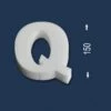Wiesemann | Deko Buchstabe "Q" | Polystyrol | Höhe: 250 Mm | Styropor Buchstabe | 3D Buchstabe -Profistuck Verkäufe buchstabe Q 1280x1280