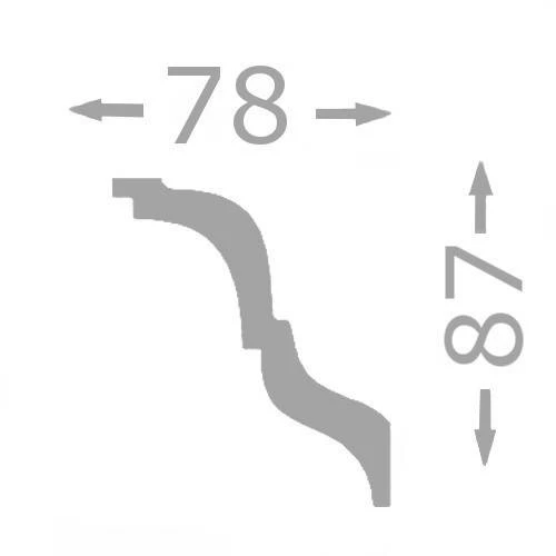 Wiesemann | Stuckleiste Budapest 41 | Polystyrol | 78 X 87 X 2000 Mm | Deckenleiste | Weiß 4 Wiesemann | Stuckleiste Budapest 41 | Polystyrol | 78 X 87 X 2000 Mm | Deckenleiste | Weiß – Bild 2