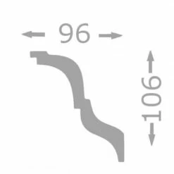 Wiesemann | Stuckleiste Budapest 42 | Polystyrol | 96 X 106 X 2000 Mm | Deckenleiste | Weiß -Profistuck Verkäufe budapest 42 q 1280x1280