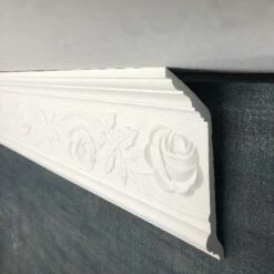 PROVISTON | Gipsleiste Saarbrücken | Echter Gipsstuck | 95 X 145 X 1200 Mm | Stuckleisten Aus Gips -Profistuck Verkäufe c992 1280x1280