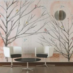 A.S. Creation | XXL 5 | DD112997 | Fototapete | Vlies | Versch. Größen | Wald & Pflanzen | Orange