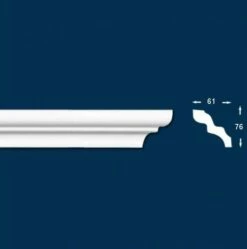 Wiesemann | Stuckleiste Eindhoven 06 | Polystyrol | 61 X 76 X 2000 Mm | Deckenleiste | Weiß -Profistuck Verkäufe eindhoven 05 3 1 1280x1280