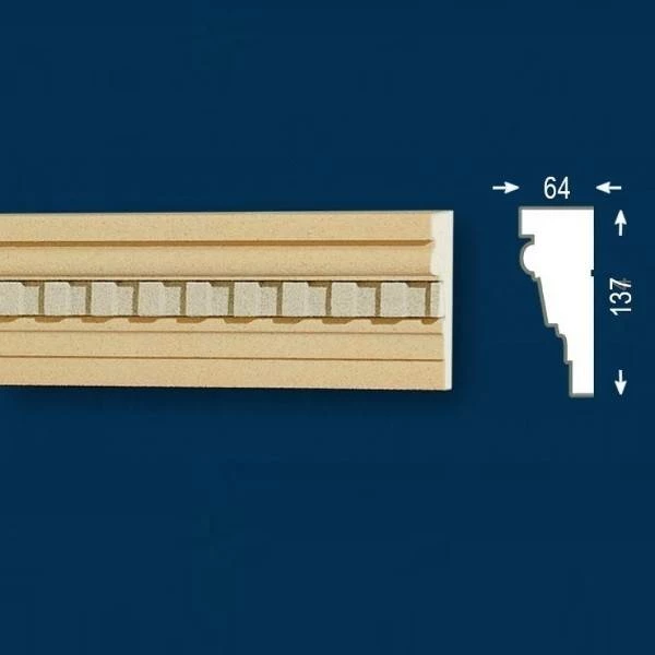 Wiesemann | Fassadenprofil "FP14-b" | Fassadenstuck | 64 X 137 X 2000 Mm | Außenstuck | Beschichtet 5 Wiesemann | Fassadenprofil "FP14-b" | Fassadenstuck | 64 X 137 X 2000 Mm | Außenstuck | Beschichtet – Bild 3
