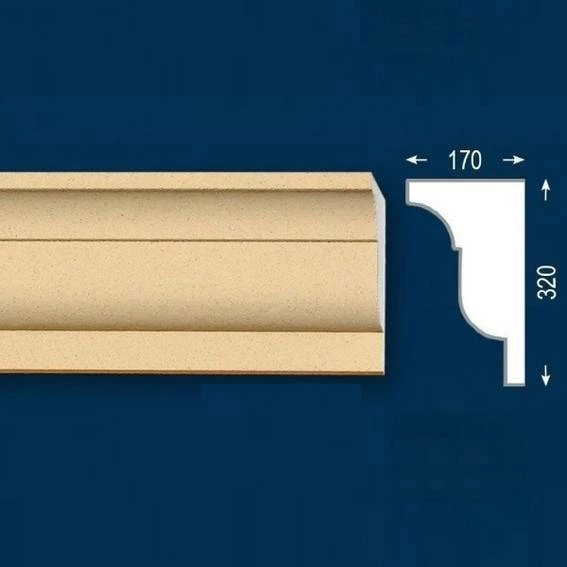 Wiesemann | Fassadenprofil "FP29-b" | Fassadenstuck | 170 X 320 X 2000 Mm | Außenstuck | Beschichtet 4 Wiesemann | Fassadenprofil "FP29-b" | Fassadenstuck | 170 X 320 X 2000 Mm | Außenstuck | Beschichtet – Bild 2