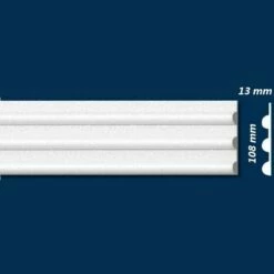 Wiesemann | Fassadenprofil "FP11" | Fassadenstuck | 13 X 108 X 2000 Mm | Innenstuck | Unbeschichtet