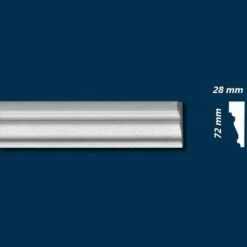 Wiesemann | Fassadenprofil "FP5" | Fassadenstuck | 28 X 72 X 2000 Mm | Innenstuck | Unbeschichtet
