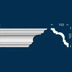 Wiesemann | Stuckleiste Baberi 09 | Polystyrol | 103 X 103 X 2000 Mm | Deckenleiste | Weiß -Profistuck Verkäufe frankfurt 09 3 1 1280x1280