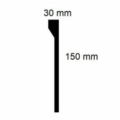 PROVISTON | Vorhangleiste Berlin | Gips | 30 X 150 X 1000 Mm | Echter Gipsstuck | Weiß -Profistuck Verkäufe gardinenleiste berlin quer 1280x1280