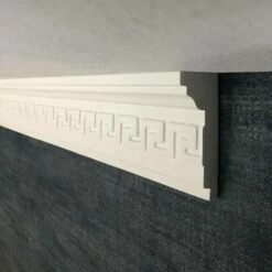 PROVISTON | Gipsleiste Bielefeld | Echter Gipsstuck | 50 X 105 X 1000 Mm | Stuckleisten Aus Gips