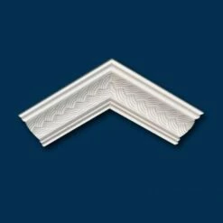 Marbet | Außenwinkel "Marbet B9" | Polystyrol | 53 X 53 X 200 Mm | Weiß | Stuckleisten Winkel