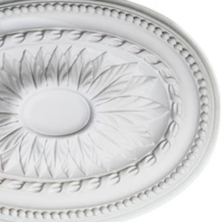 PROVISTON | Gips Rosette Leicester | Echter Gipsstuck | 48,5x33,5cm | Stuckrosette -Profistuck Verkäufe leicester2 1280x1280