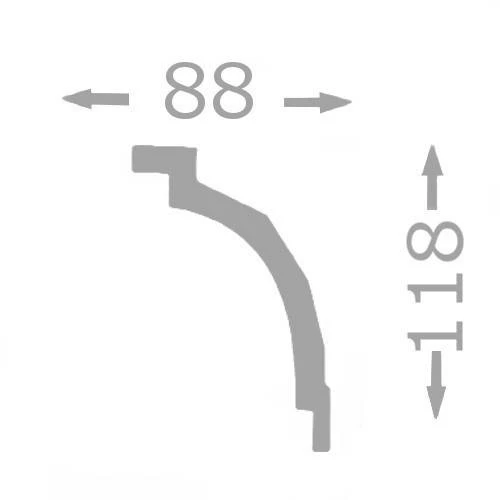 Wiesemann Stuckleiste London 11 Polystyrol 88 X 118 X 2000 Mm Deckenleiste Weiß 4 Wiesemann Stuckleiste London 11 Polystyrol 88 X 118 X 2000 Mm Deckenleiste Weiß – Bild 2