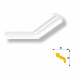 Titelseite 29 Marbet | Innenwinkel "Marbet E6" | Polystyrol | 33 X 32 X 200 Mm | Weiß | Stuckleisten Winkel