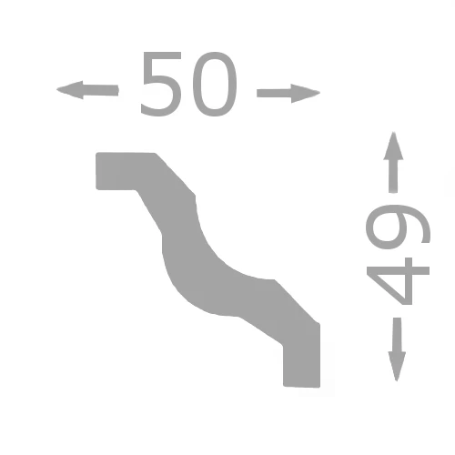 Wiesemann | Außenwinkel "Napoli 19" | Polystyrol | 49 X 50 X 200 Mm | Weiß | Stuckleisten Winkel 6 Wiesemann | Außenwinkel "Napoli 19" | Polystyrol | 49 X 50 X 200 Mm | Weiß | Stuckleisten Winkel – Bild 4