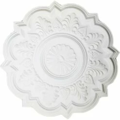 PROVISTON | Gips Rosette Norwich | Echter Gipsstuck | Ø50cm | Stuckrosette