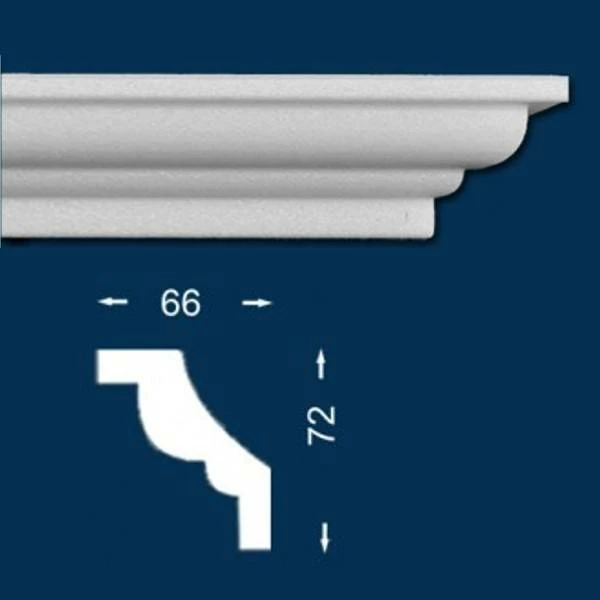 Wiesemann | Innenwinkel "Roma 28" | Polystyrol | 72 X 66 X 200 Mm | Weiß | Stuckleisten Winkel 5 Wiesemann | Innenwinkel "Roma 28" | Polystyrol | 72 X 66 X 200 Mm | Weiß | Stuckleisten Winkel – Bild 3