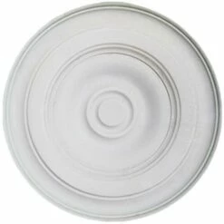 PROVISTON | Gips Rosette Rotherham | Echter Gipsstuck | Ø33cm | Stuckrosette