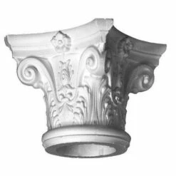 Wiesemann | Säulenkapitell "Classic" | Polystyrol | 360 X 305 Mm | Dekosäulenkopf | Zierelement