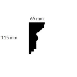 PROVISTON | Gipsleiste Aachen | Echter Gipsstuck | 65 X 115 X 1030 Mm | Stuckleisten Aus Gips -Profistuck Verkäufe skizze aachen 1280x1280
