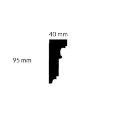 PROVISTON | Gipsleiste Duisburg | Echter Gipsstuck | 40 X 95 X 1000 Mm | Stuckleisten Aus Gips -Profistuck Verkäufe skizze duisburg 1280x1280