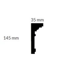 PROVISTON | Gipsleiste Nürnberg | Echter Gipsstuck | 35 X 145 X 970 Mm | Stuckleisten Aus Gips -Profistuck Verkäufe skizze n rnberg 1280x1280