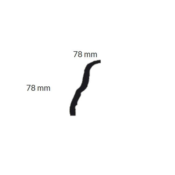PROVISTON | Gipsleiste Offenbach | Echter Gipsstuck | 78 X 78 X 1200 Mm | Stuckleisten Aus Gips 6 PROVISTON | Gipsleiste Offenbach | Echter Gipsstuck | 78 X 78 X 1200 Mm | Stuckleisten Aus Gips – Bild 4