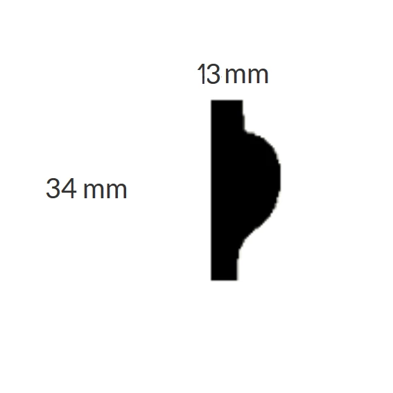 PROVISTON | Zierleiste Aus Gips Schwerin | Gips | 13 X 34 X 910 Mm | Wandleiste | Weiß 5 PROVISTON | Zierleiste Aus Gips Schwerin | Gips | 13 X 34 X 910 Mm | Wandleiste | Weiß – Bild 3