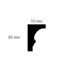PROVISTON | Gipsleiste Würzburg | Echter Gipsstuck | 55 X 85 X 1000 Mm | Stuckleisten Aus Gips 16 PROVISTON | Gipsleiste Würzburg | Echter Gipsstuck | 55 X 85 X 1000 Mm | Stuckleisten Aus Gips -Profistuck Verkäufe skizze wurzburg 1280x1280
