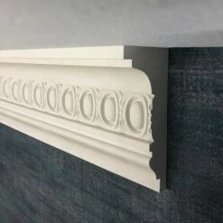 PROVISTON | Gipsleiste Gelsenkirchen | Echter Gipsstuck | 60 X 135 X 1180 Mm | Stuckleisten Aus Gips