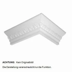 Marbet | Außenwinkel "Marbet B22" | Polystyrol | 98 X 96 X 200 Mm | Weiß | Stuckleisten Winkel -Profistuck Verkäufe stuckleisten au enwinkel 42 1 1280x1280