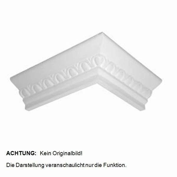 Marbet | Außenwinkel "Marbet E24" | Polystyrol | 29 X 29 X 200 Mm | Weiß | Stuckleisten Winkel – Bild 2