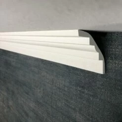 PROVISTON | Gipsleiste Hannover | Echter Gipsstuck | 75 X 75 X 1180 Mm | Stuckleisten Aus Gips